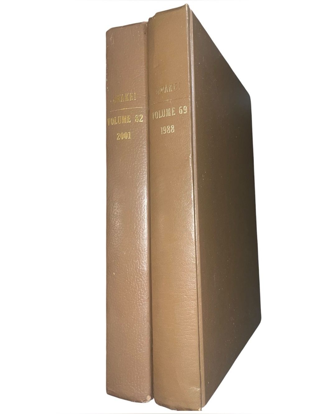 Awake! Bound Volumes 1988 & 2001 Hardcover Books Vintage Jehovah’s Witnesses